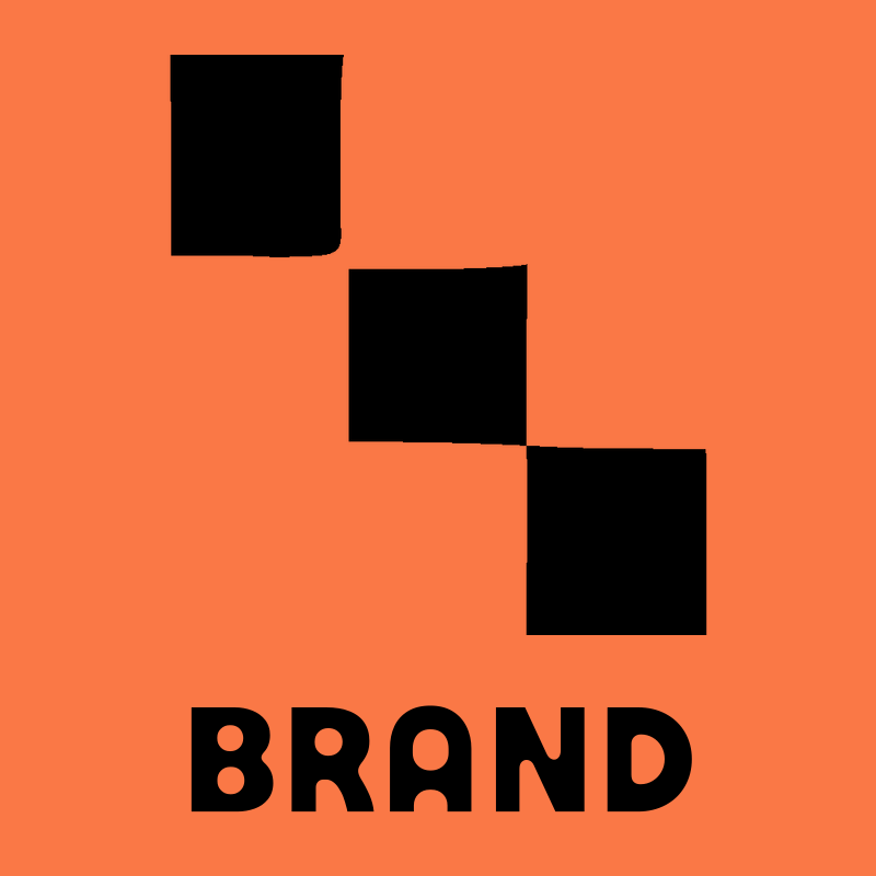 Descending Squares Steps Logo preview