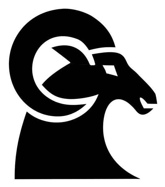 Curled Horn Ram Logo