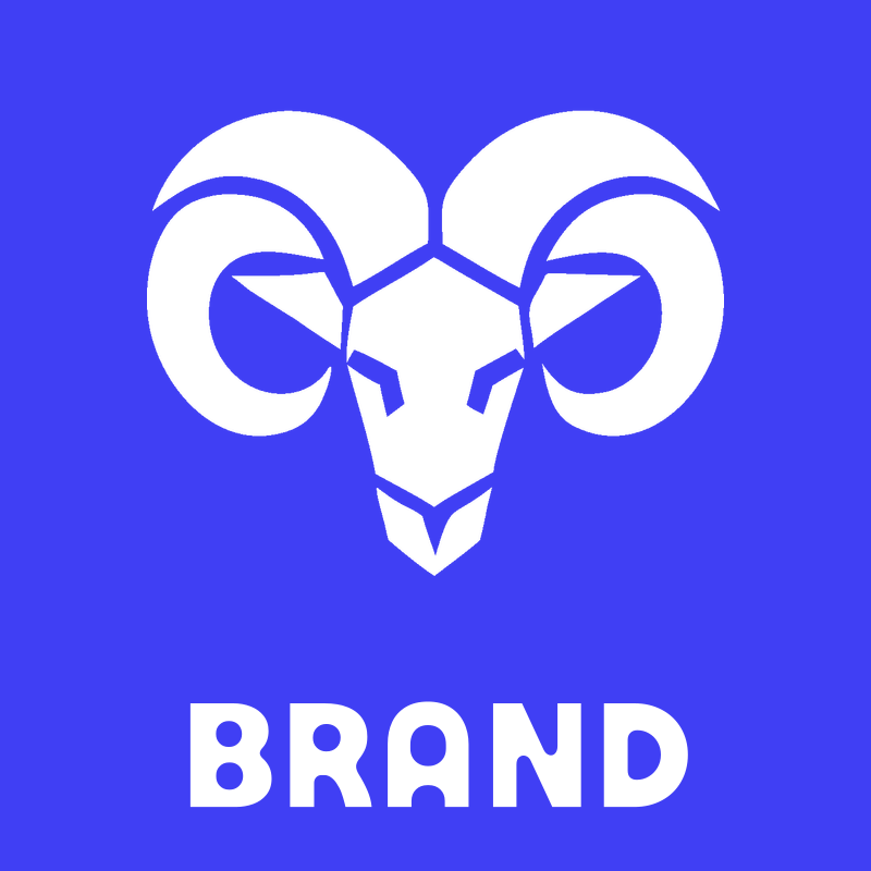 Frontal Ram Skull Logo preview