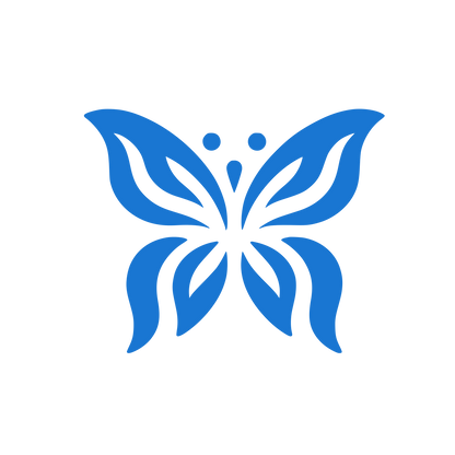 Butterfly Symbol Logo #1976D2