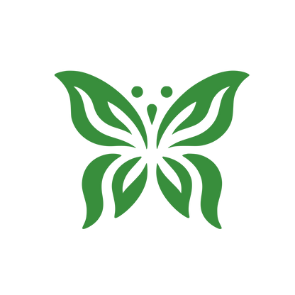 Butterfly Symbol Logo #388E3C