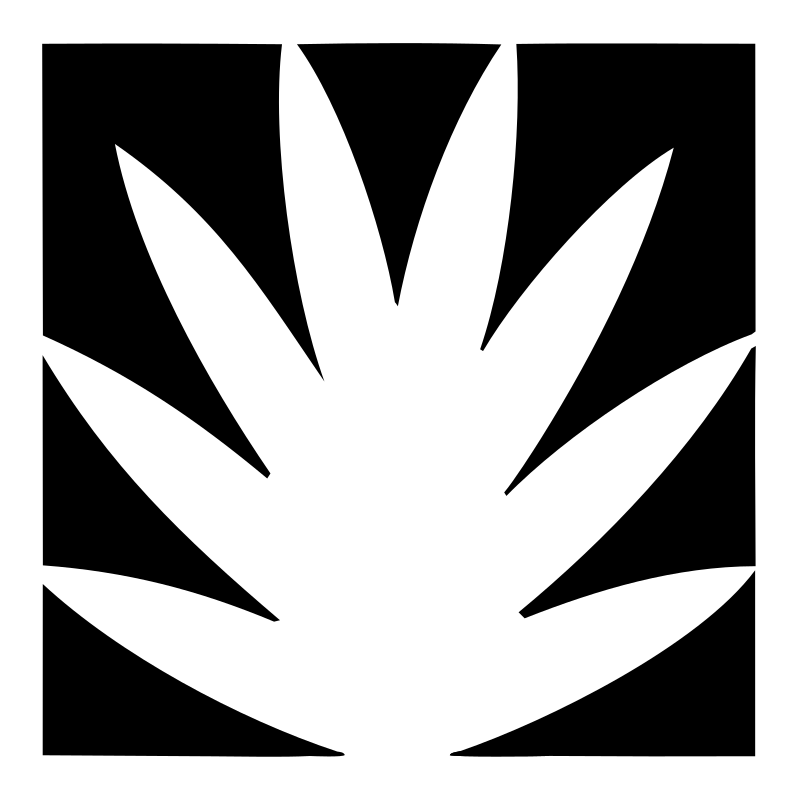 Agave Plant Negative Space Logo