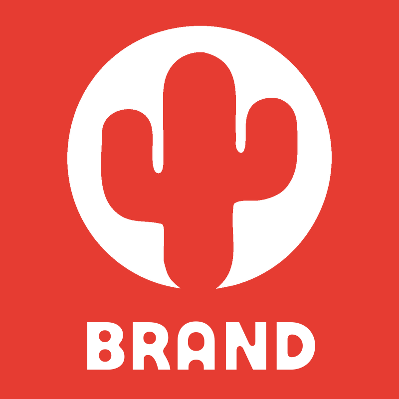 Cactus Circle Negative Space Logo preview