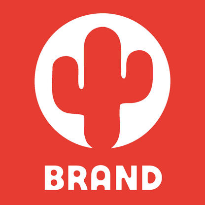 Cactus Circle Negative Space Logo preview