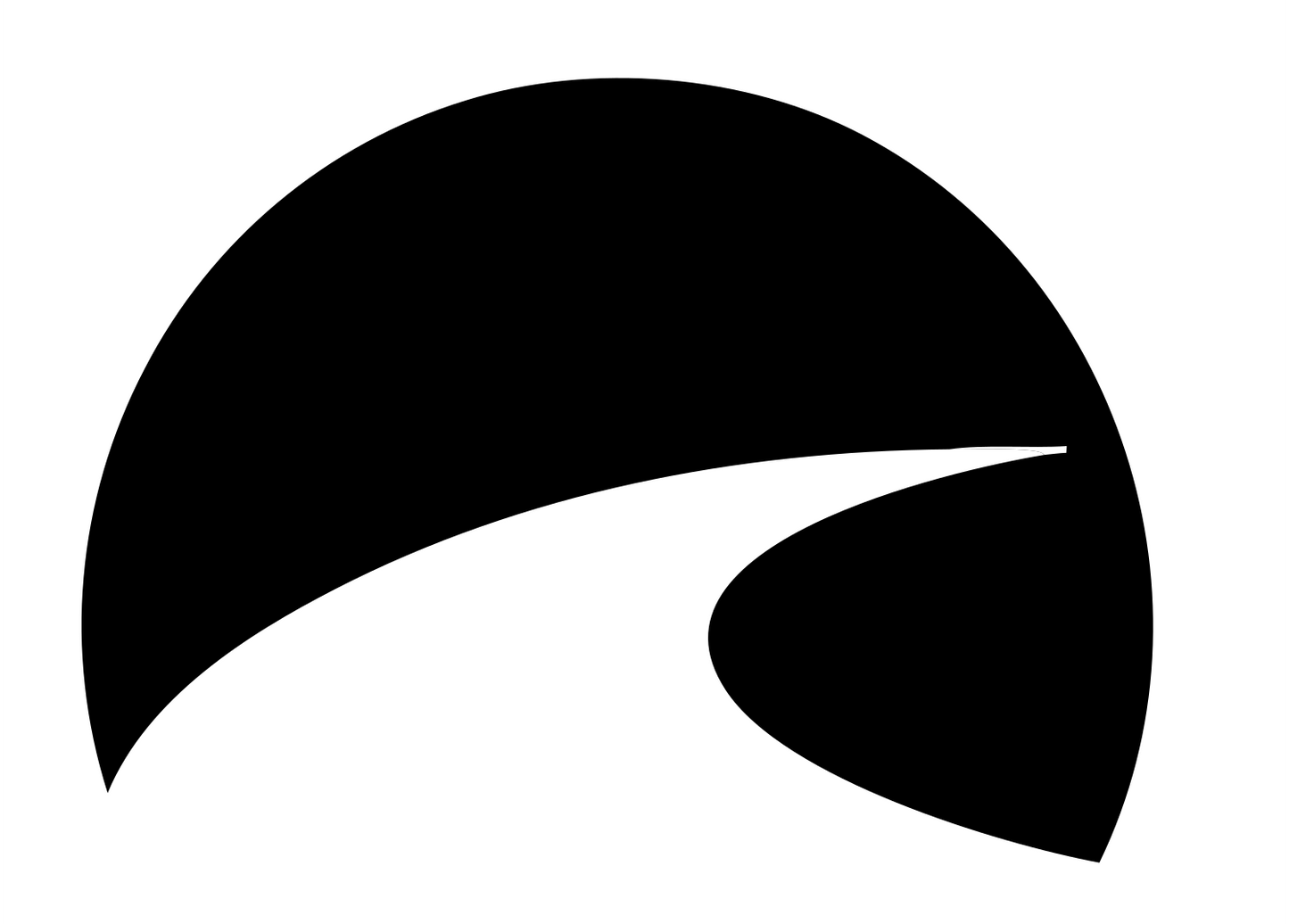 Winding Road Horizon Logo #ffffff/#000000