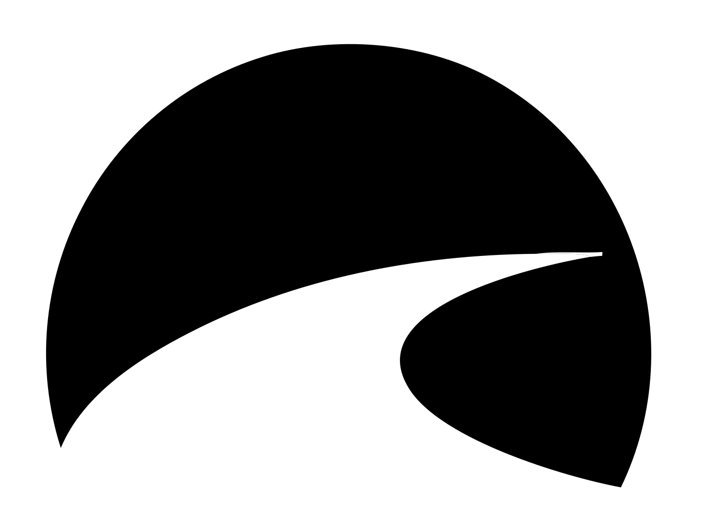 Winding Road Horizon Logo #ffffff/#000000