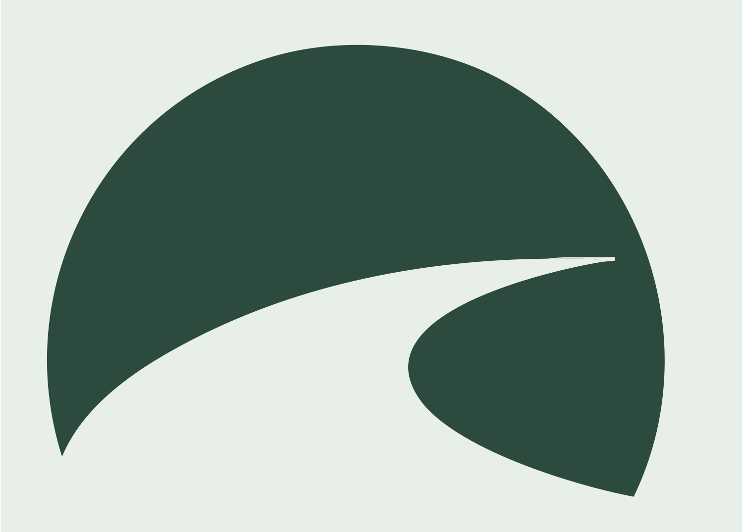 Winding Road Horizon Logo #e8efe9/#2d4a3e