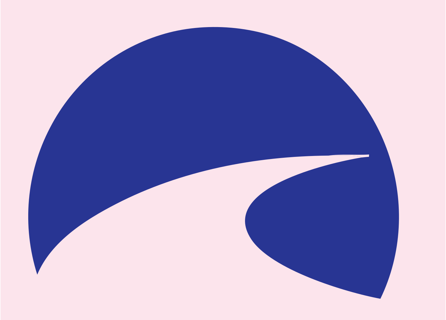 Winding Road Horizon Logo #fce4ec/#283593