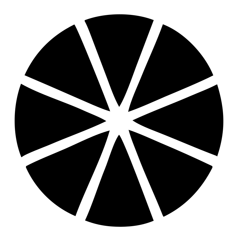 Citrus Wheel Slice Logo