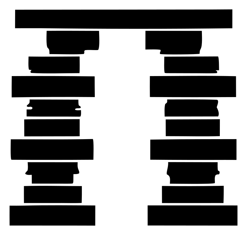Twin Columns Island Logo