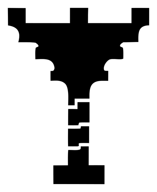 Brutalist Totem Island Logo