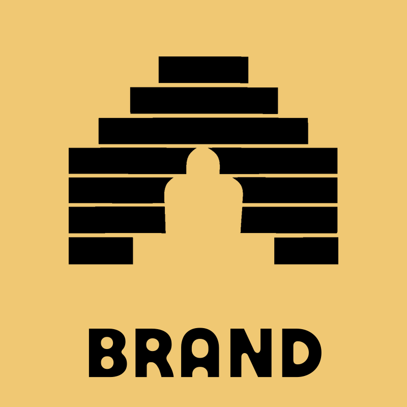 Pyramid Figure Cutout Logo preview