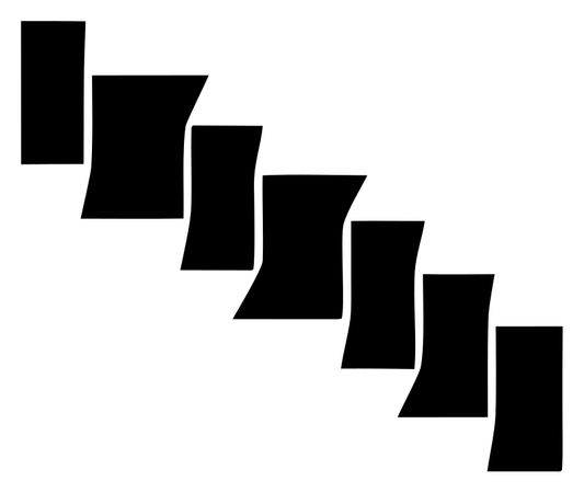 Brutalist Pillar Formation Logo