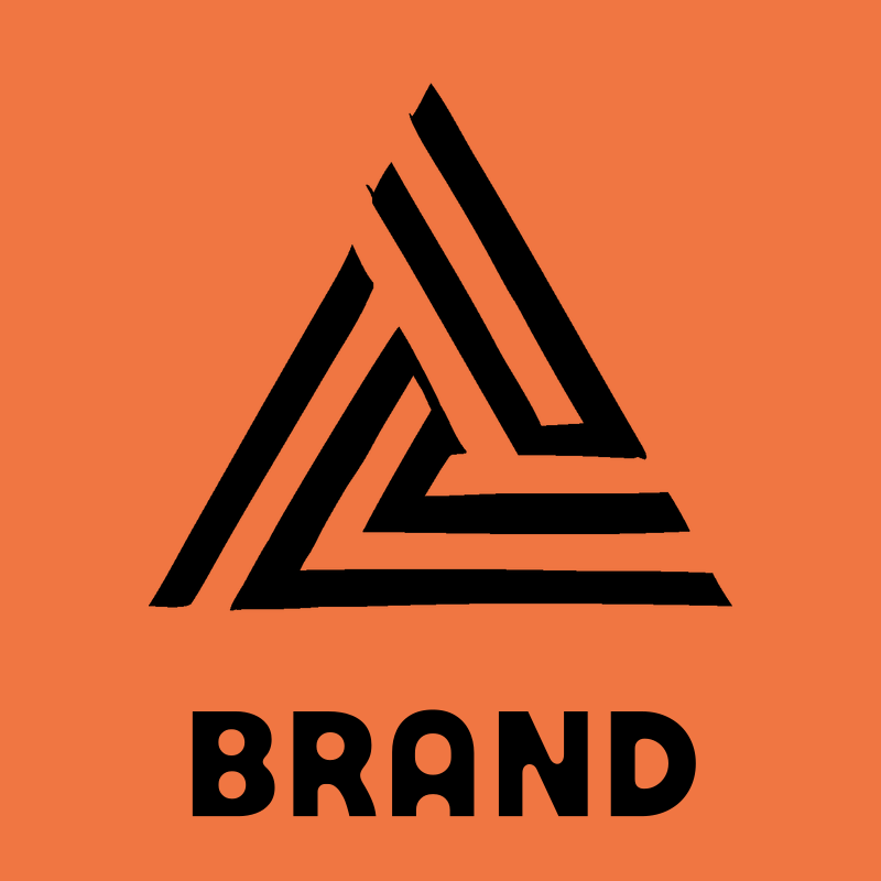 Hand-Drawn Valknut Triangle Logo preview