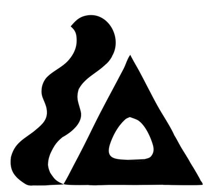 Flame Triangle Cutout Logo