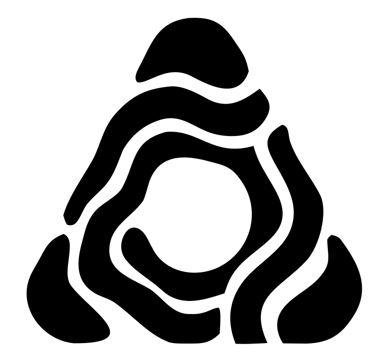 Organic Spiral Triangle Logo