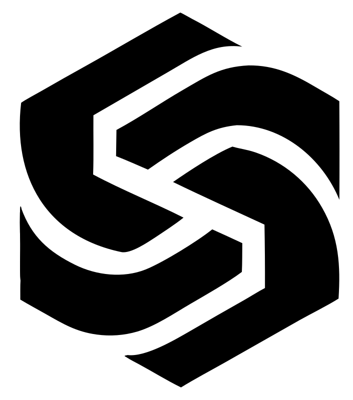Hexagon Layered Overlap Logo
