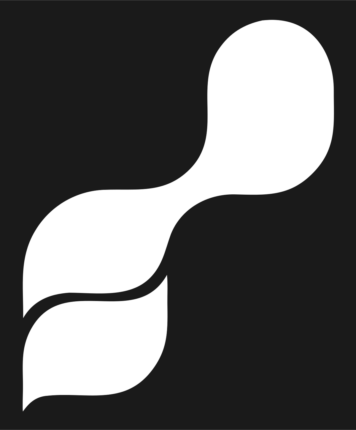 Flowing Wave Chip Logo #1a1a1a/#ffffff