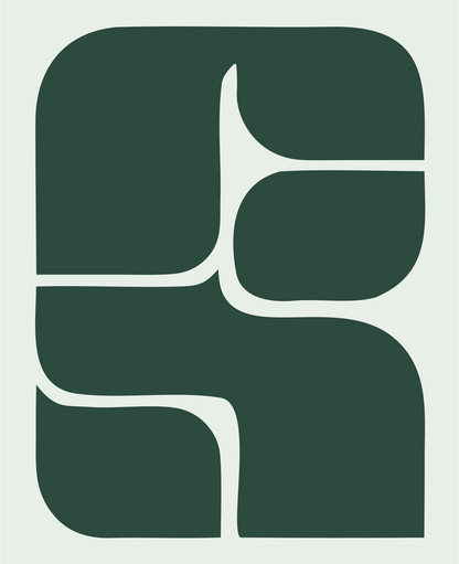 Interlocking Blocks Chip Logo #e8efe9/#2d4a3e