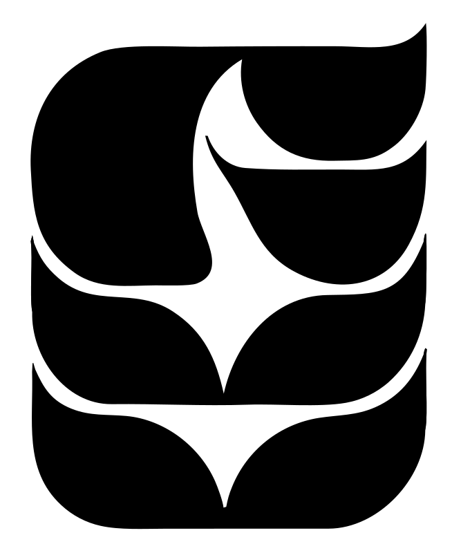 Four Petal Star Chip Logo