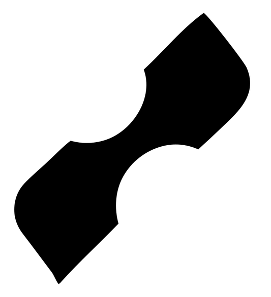Hourglass Silhouette Chip Logo
