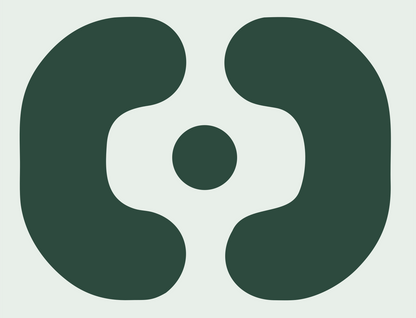 Circuit Node Dot Logo #e8efe9/#2d4a3e