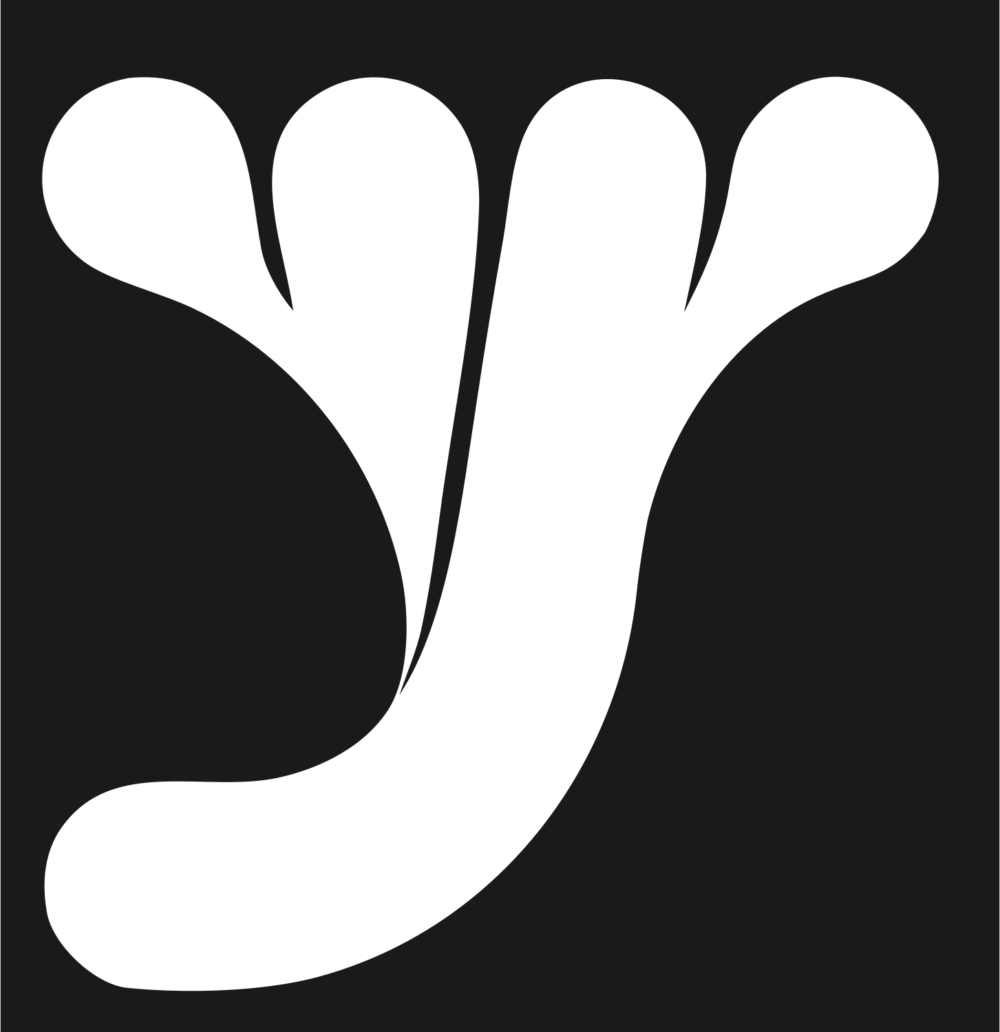 Branching Tree Circuit Logo #1a1a1a/#ffffff
