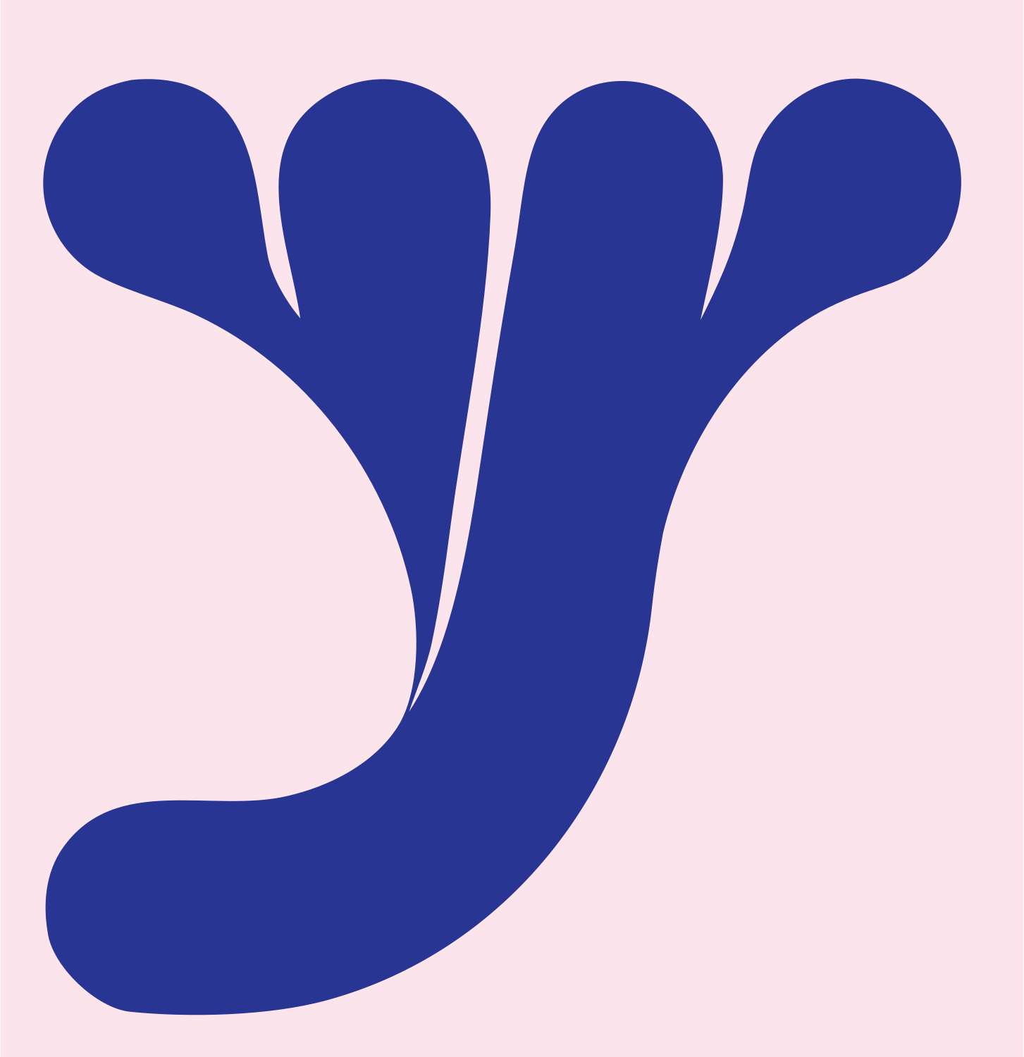 Branching Tree Circuit Logo #fce4ec/#283593