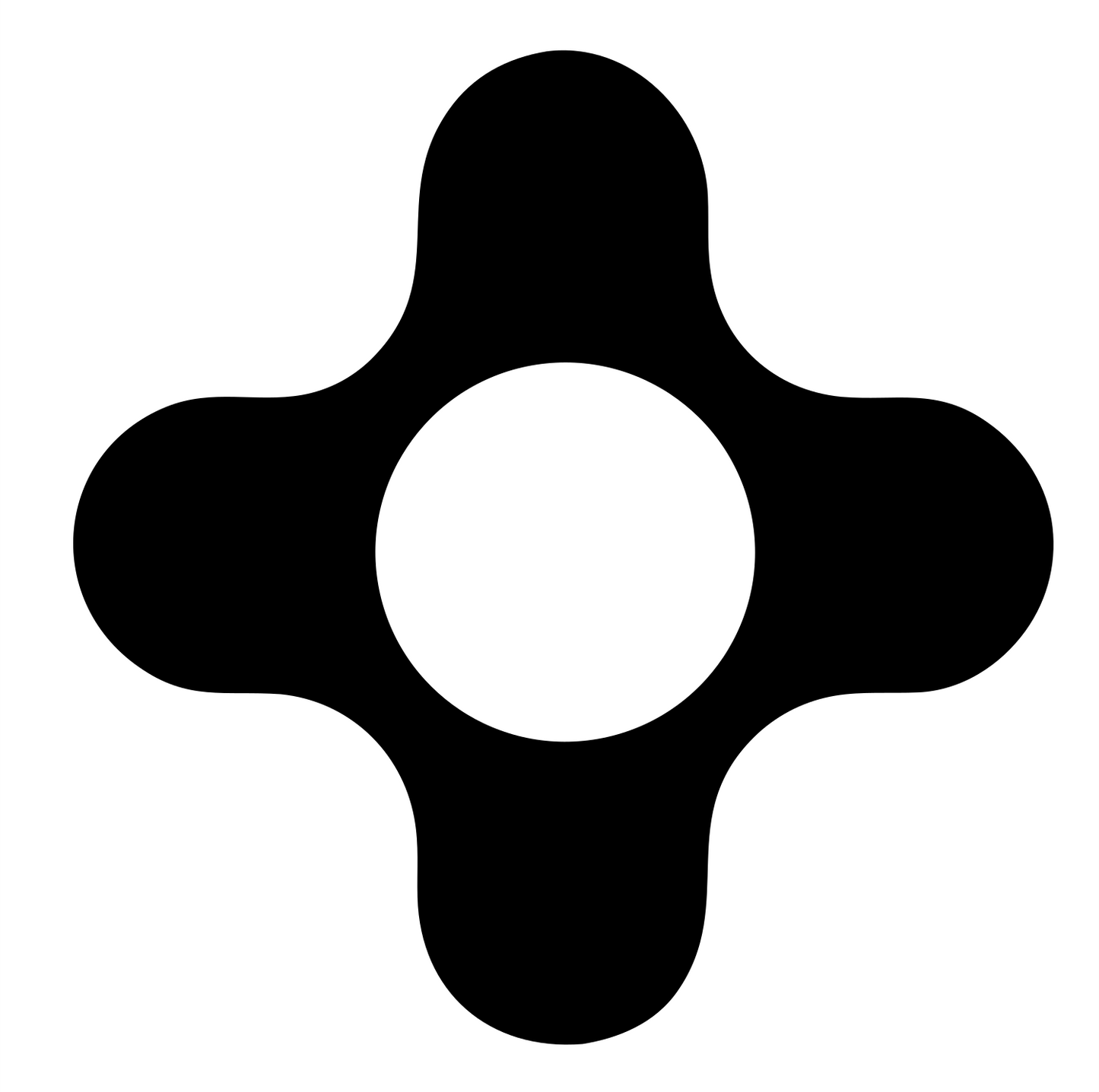 Cross Circuit Connector Logo #ffffff/#000000