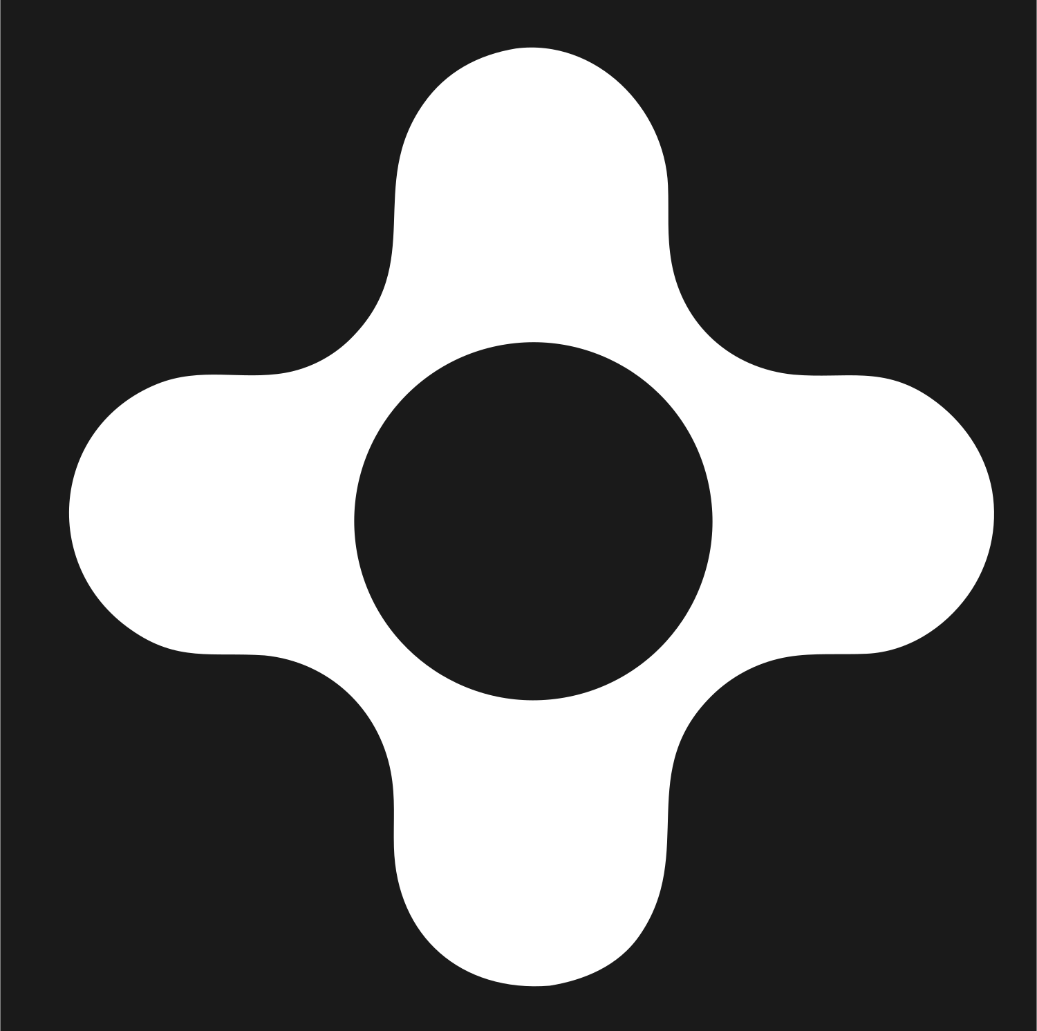 Cross Circuit Connector Logo #1a1a1a/#ffffff