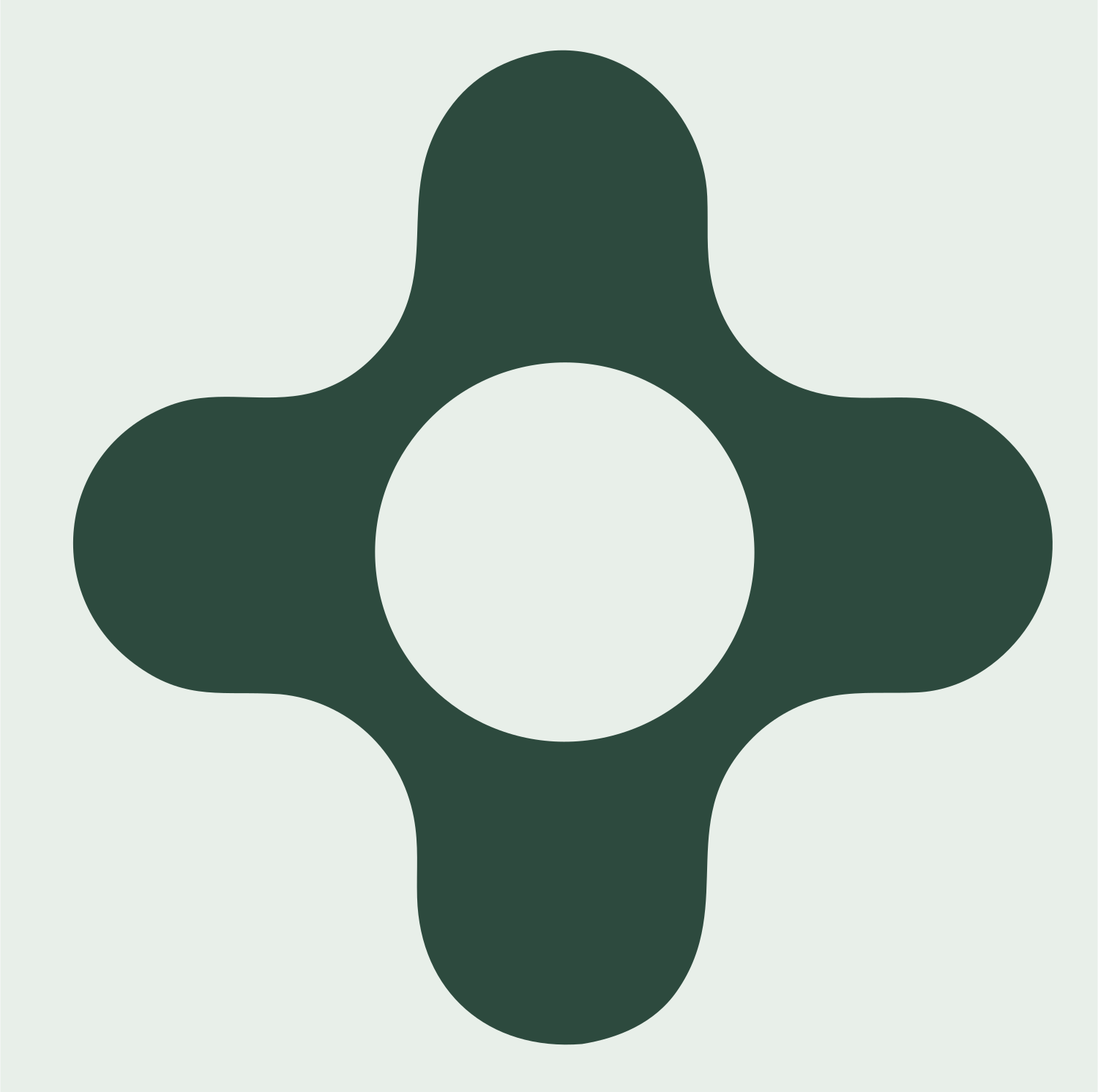 Cross Circuit Connector Logo #e8efe9/#2d4a3e
