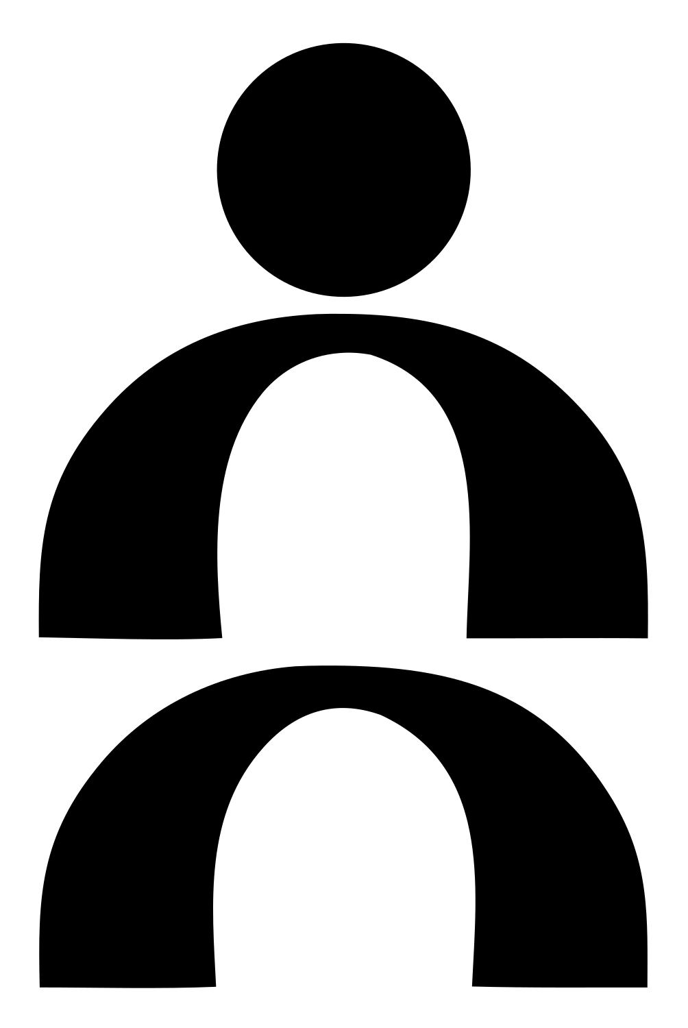 Person Arch Circuit Logo #ffffff/#000000