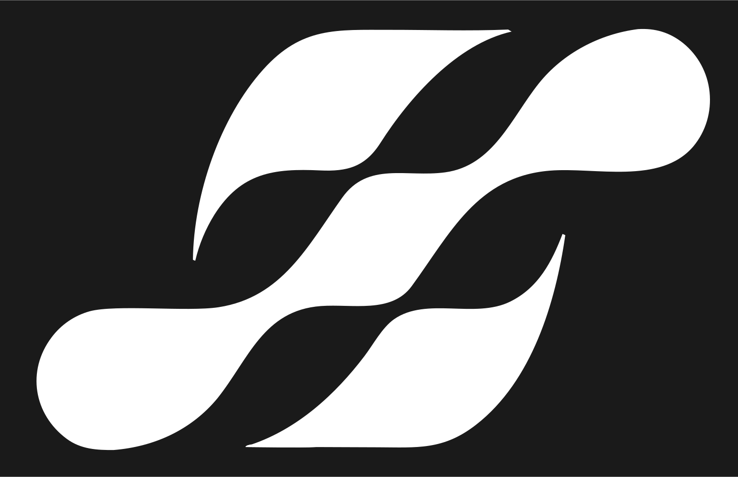 Flowing Wave Circuit Logo #1a1a1a/#ffffff