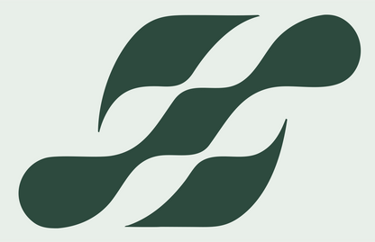 Flowing Wave Circuit Logo #e8efe9/#2d4a3e