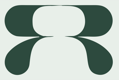 Mirrored R Circuit Logo #e8efe9/#2d4a3e
