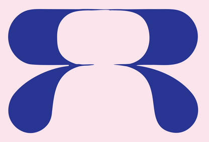 Mirrored R Circuit Logo #fce4ec/#283593