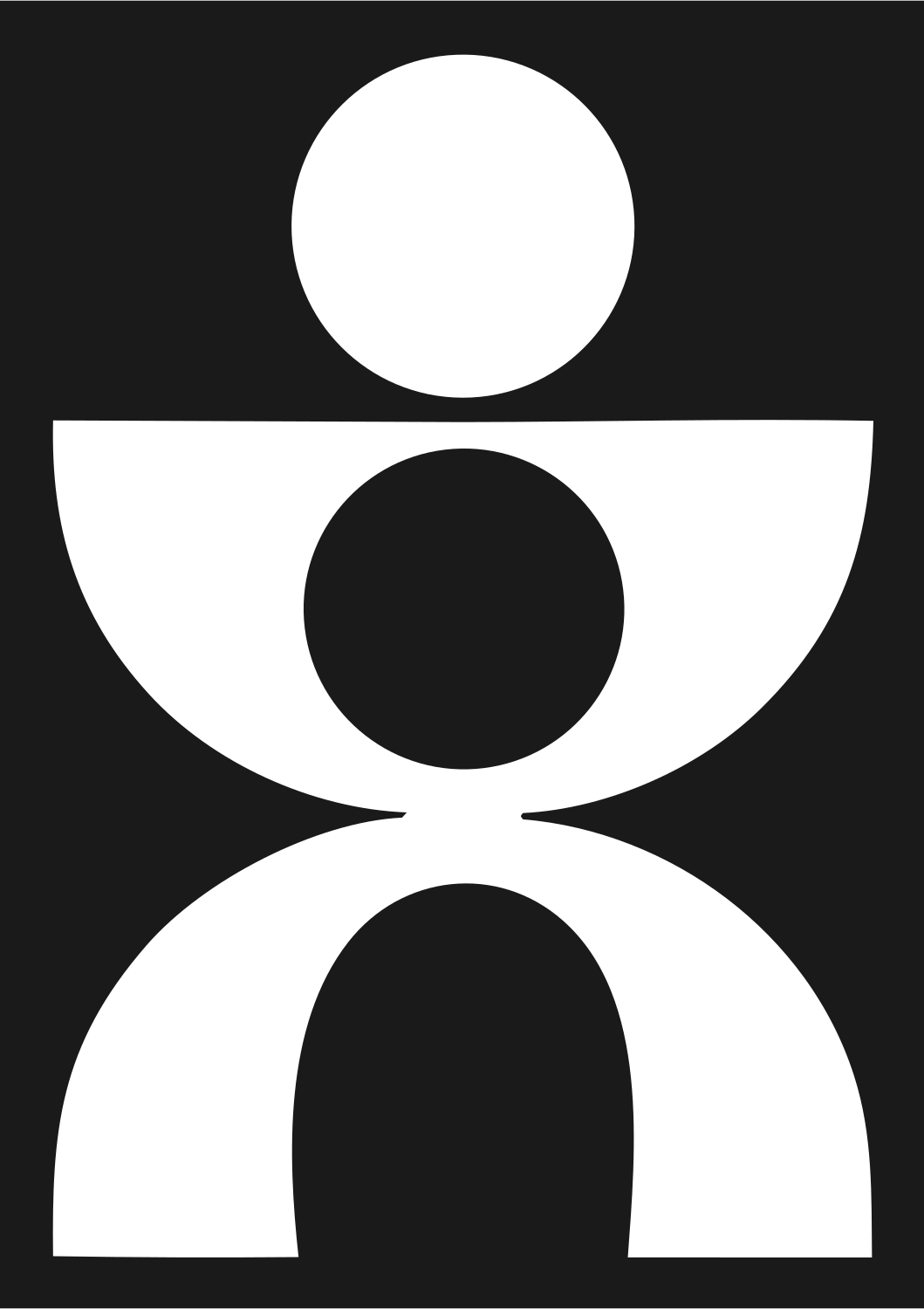 Human Figure Circuit Logo #1a1a1a/#ffffff