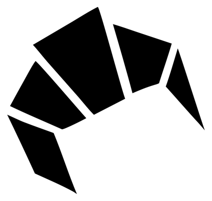 Geometric Croissant Logo