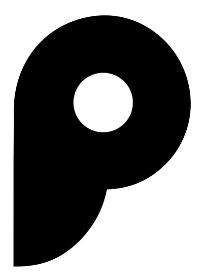 Letter P Bagel Logo