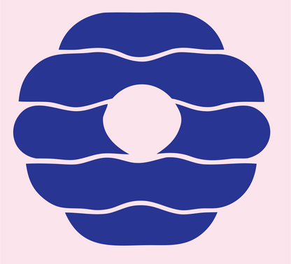 Bagel Pearl Center Logo #fce4ec/#283593