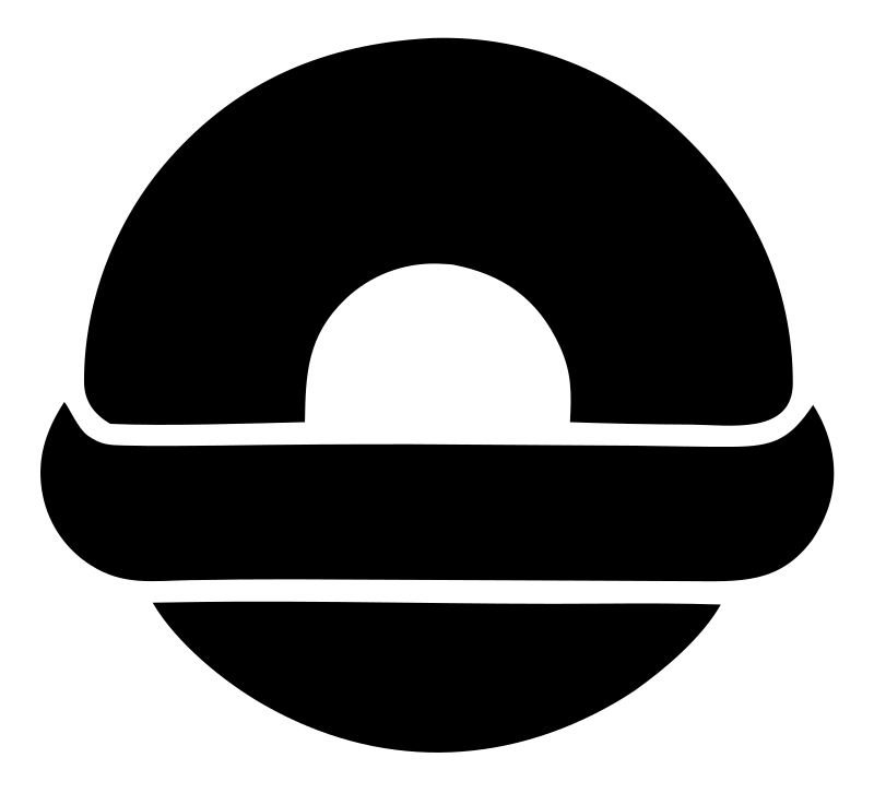 Split Circle Bagel Logo