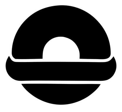 Split Circle Bagel Logo