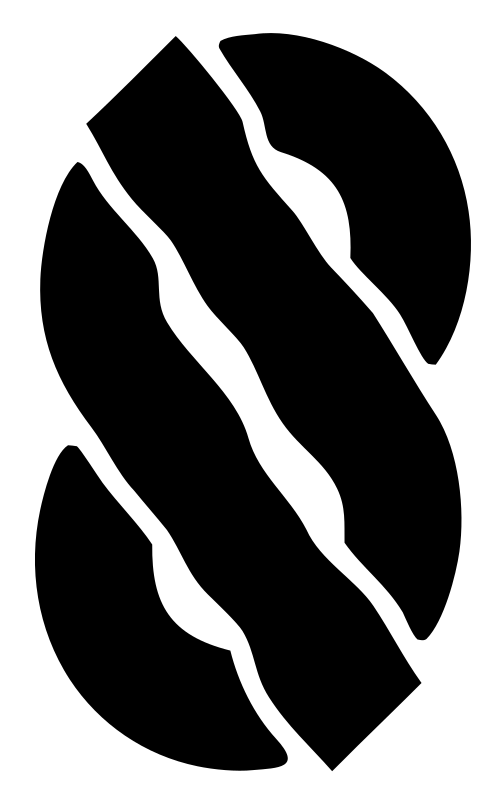 Twisted Pretzel Shape Logo