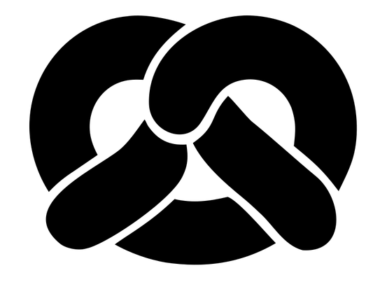 Pretzel Trio Monoline Logo