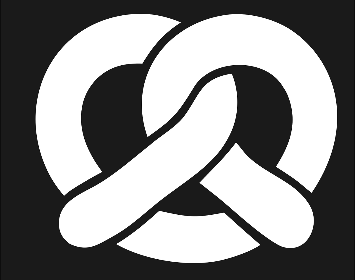 Pretzel Variants Logo Set #1a1a1a/#ffffff