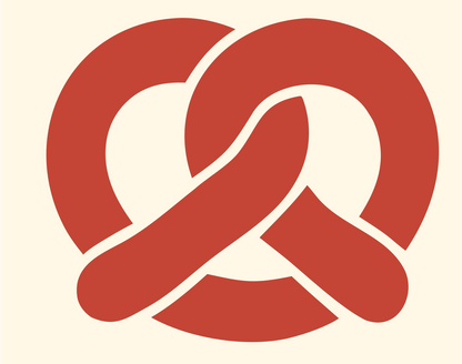 Pretzel Variants Logo Set #fff8e7/#c44536