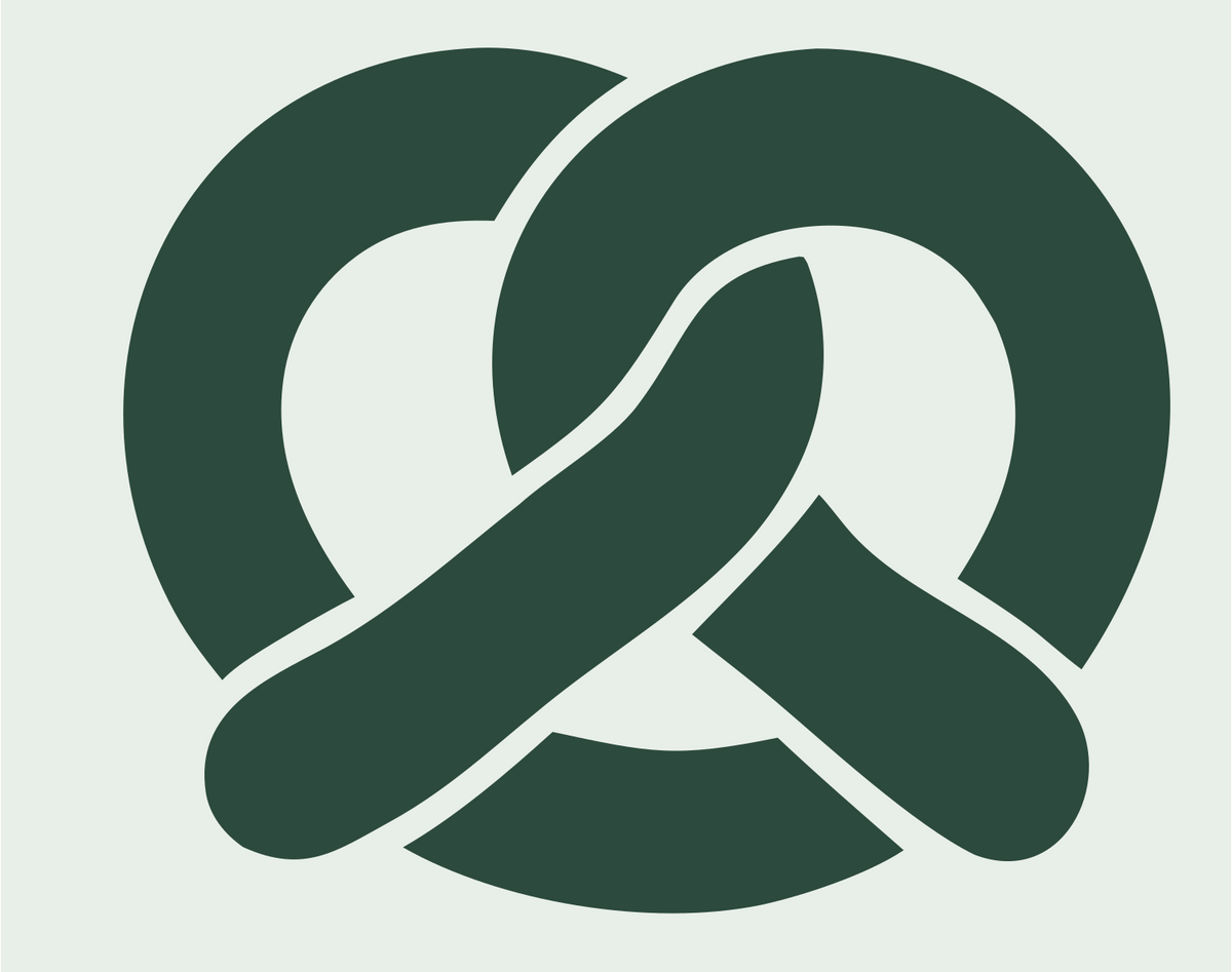Pretzel Variants Logo Set #e8efe9/#2d4a3e