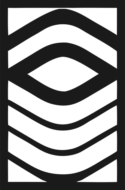 Wave Stack Sushi Roll Logo #1a1a1a/#ffffff