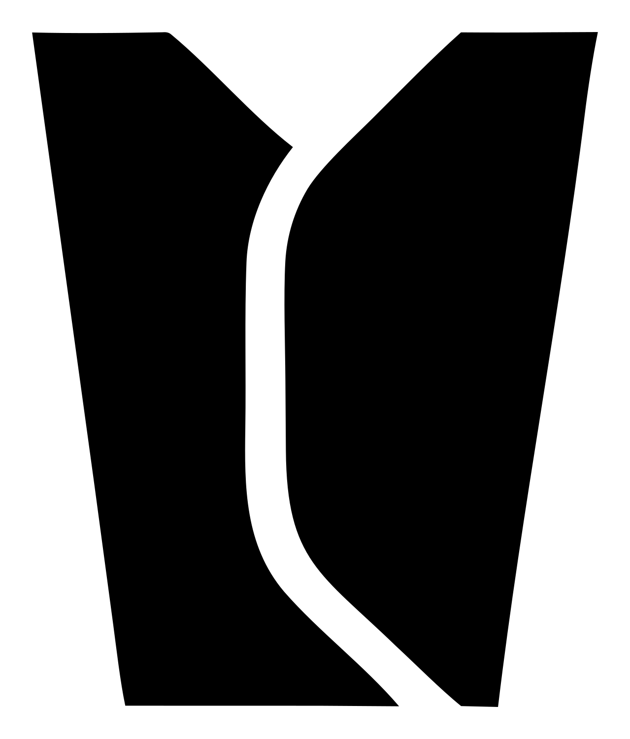 Taco Shell Split Logo #ffffff/#000000