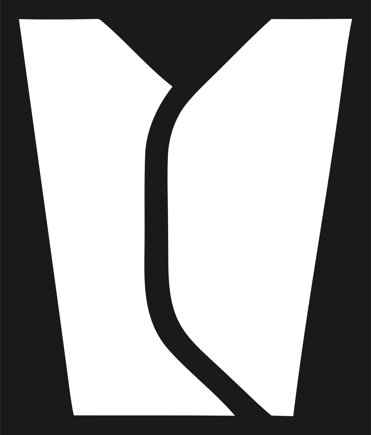 Taco Shell Split Logo #1a1a1a/#ffffff